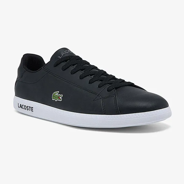 Giày Thể Thao Lacoste Graduate Bl21 Màu Đen Size 39.5