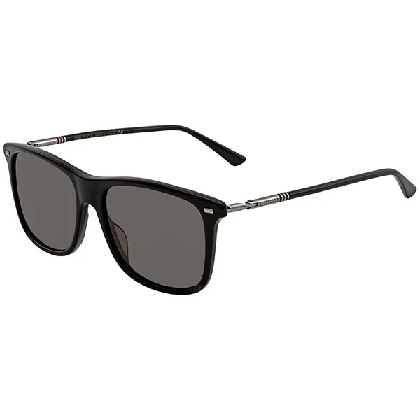 Kính Mát Gucci Grey Square Unisex Sunglasses GG0518S 001 54 Màu Đen