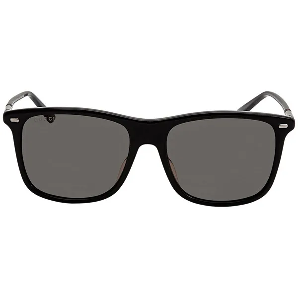 Kính Mát Gucci Grey Square Unisex Sunglasses GG0518S 001 54 Màu Đen