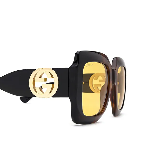 Kính Mát Gucci GG1022S-004 54-23 Màu Đen Vàng - Kính mắt - Vua Hàng Hiệu