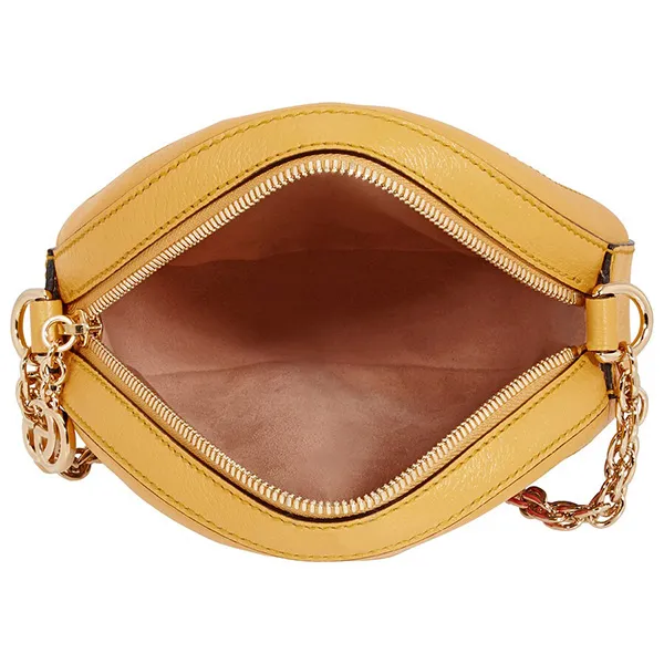 Túi Trống Tròn Gucci Ladies Ophidia GG Flora Round Shoulder Bag Màu Vàng - Túi xách - Vua Hàng Hiệu