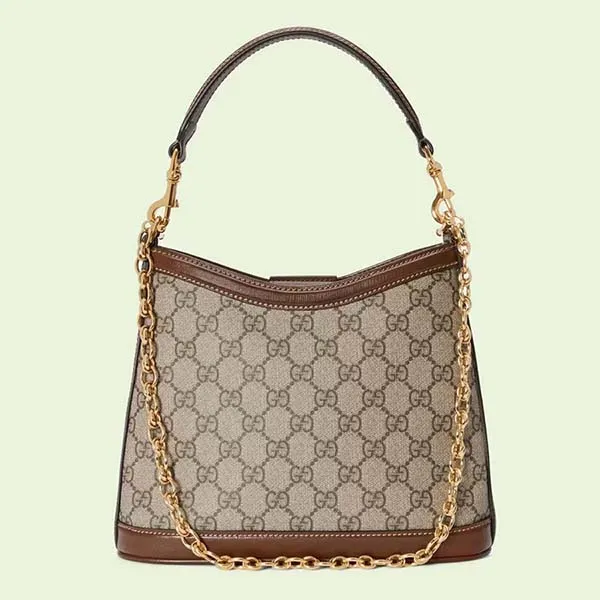 Túi Xách Gucci Large Shoulder Bag With Interlocking G Màu Nâu - Túi xách - Vua Hàng Hiệu