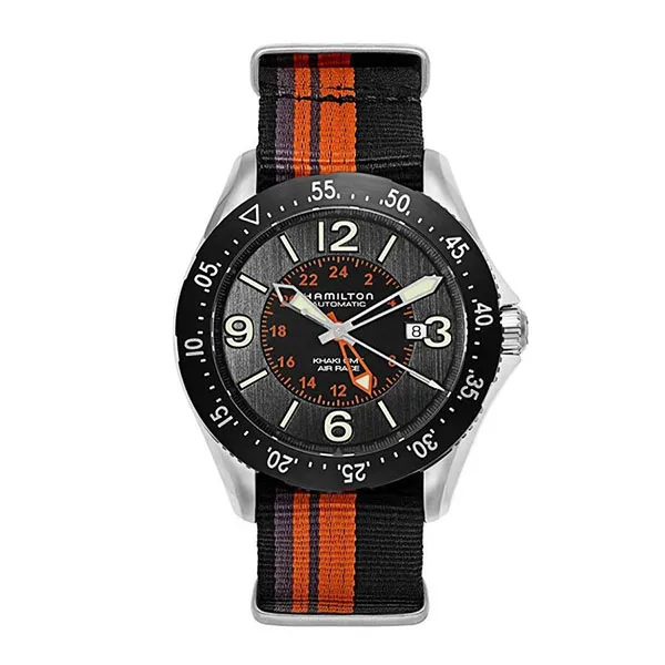 Đồng Hồ Nam Hamilton Broadway Khaki Aviation Worldtimer Men's Watch H76755131 Màu Bạc Mặt Đen - Đồng hồ - Vua Hàng Hiệu