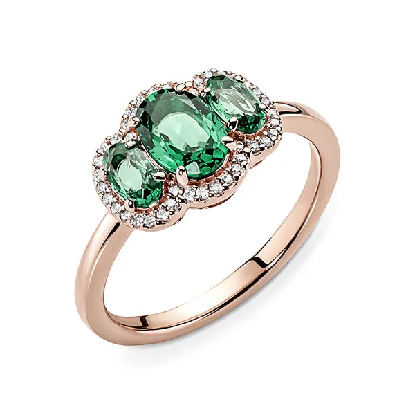 Nhẫn Pandora Three Stone Vintage Ring Màu Vàng Hồng Size 6.5 - Trang sức - Vua Hàng Hiệu