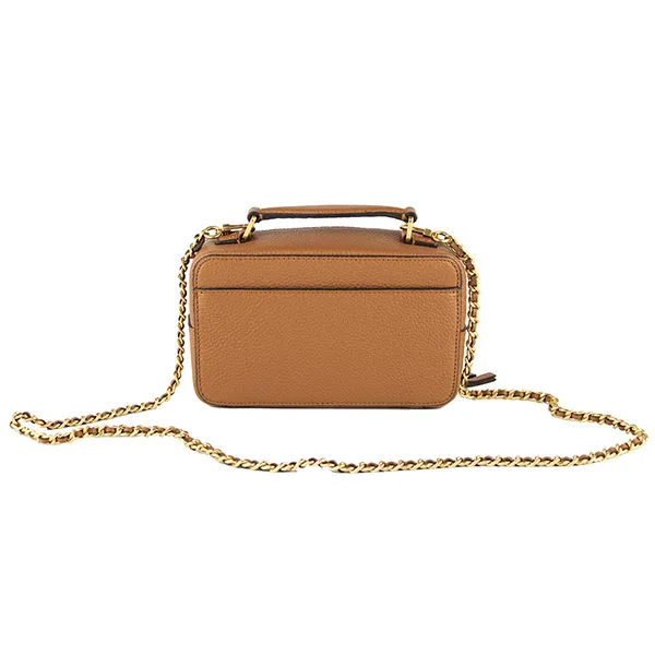 Túi Đeo Chéo Tory Burch Britten Small Top Handle Bag 84710 Màu Nâu Vàng