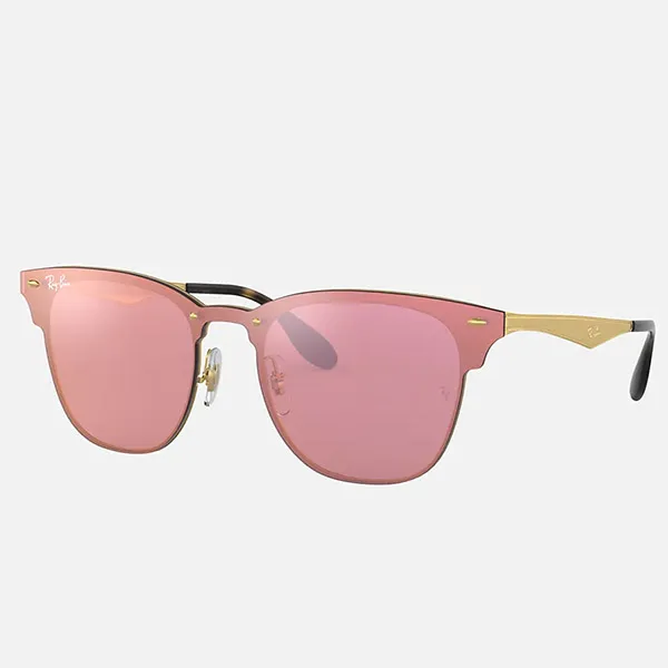Kính Mát Rayban Blaze Clubmaster Pink Mirror RB3576N 043/E4 47-27 Màu Hồng
