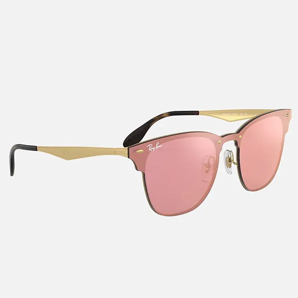 Kính Mát Rayban Blaze Clubmaster Pink Mirror RB3576N 043/E4 47-27 Màu Hồng