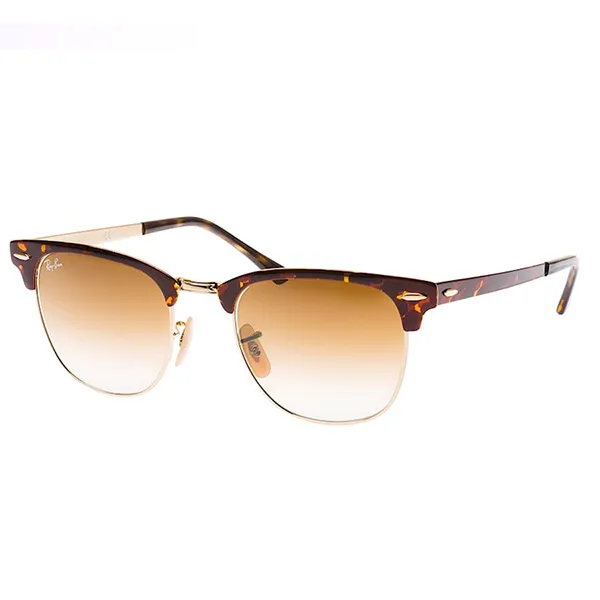 Kính Mát Rayban Clubmaster Metal RB3716-9008 51 51-21 Màu Vàng Nâu - Kính mắt - Vua Hàng Hiệu