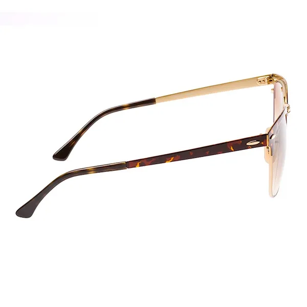 Kính Mát Rayban Clubmaster Metal RB3716-9008 51 51-21 Màu Vàng Nâu - Kính mắt - Vua Hàng Hiệu