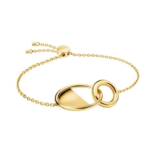 Vòng Đeo Tay Calvin Klein CK Locked Bracelet KJ8GJB100100 Màu Vàng - Trang sức - Vua Hàng Hiệu