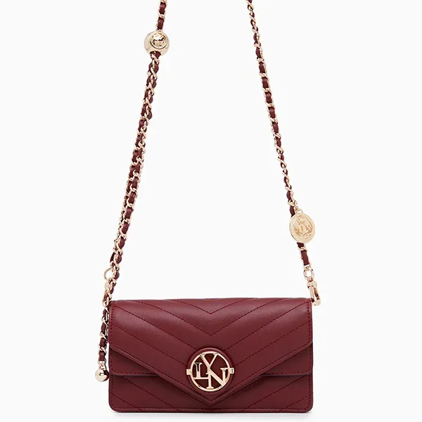Túi Đeo Chéo Lyn Irisa Mini Crossbody Bags LL22CBF151 Màu Đỏ Đậm