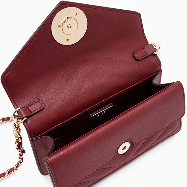 Túi Đeo Chéo Lyn Irisa Mini Crossbody Bags LL22CBF151 Màu Đỏ Đậm