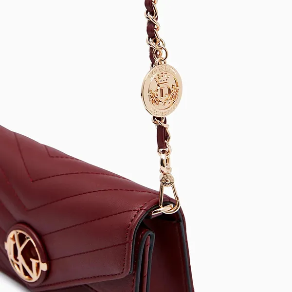 Túi Đeo Chéo Lyn Irisa Mini Crossbody Bags LL22CBF151 Màu Đỏ Đậm