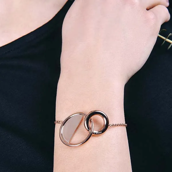 Vòng Đeo Tay Calvin Klein CK Locked Bracelet KJ8GJB100100 Màu Vàng - Trang sức - Vua Hàng Hiệu