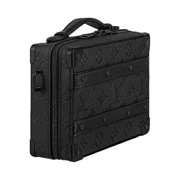 Túi Đeo Chéo Nam Louis Vuitton LV Handle Soft Trunk Mono M59163 Màu Đen - 3
