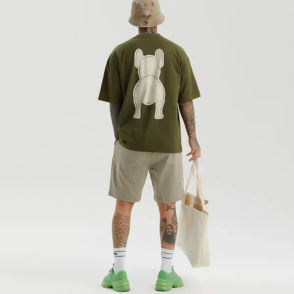 Áo Phông LifeWork Silket Racket Green Short - Tshirt LW215TS982 Màu Xanh Rêu Size S - Thời trang - Vua Hàng Hiệu