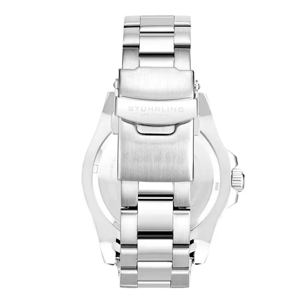 Đồng Hồ Nam Stuhrling Aquadiver Men's Watch M16266 Màu Bạc Mặt Đen - Đồng hồ - Vua Hàng Hiệu