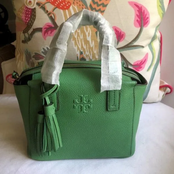 Túi Xách Tay Tory Burch Thea Sachtel Shoulcy Patina Màu Xanh Lá