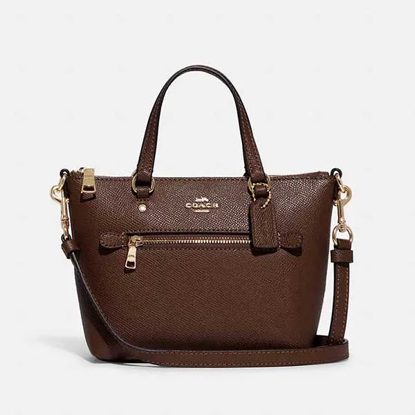 Túi Xách Coach Mini Gallery Crossbody Màu Nâu