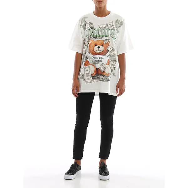 Áo Phông Moschino Women T-Shirts DA0701-5440 Màu Trắng