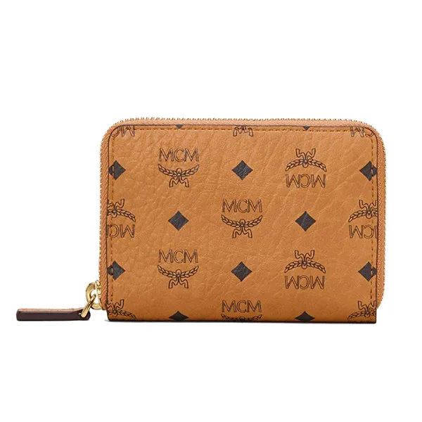 Ví MCM Zip Wallet in Visetos Original Màu Nâu - Túi xách - Vua Hàng Hiệu