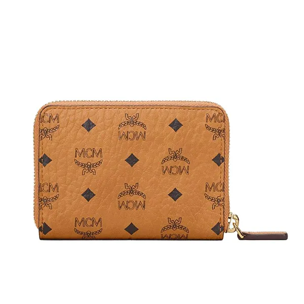 Ví MCM Zip Wallet in Visetos Original Màu Nâu - Túi xách - Vua Hàng Hiệu