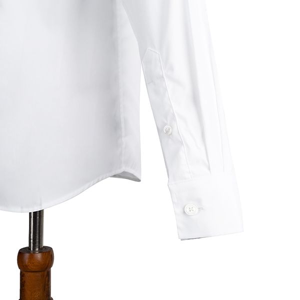 Áo Sơ Mi Burberry Logo Detail Stretch Cotton Poplin Shirt 8021794 Màu Trắng Size M - 4