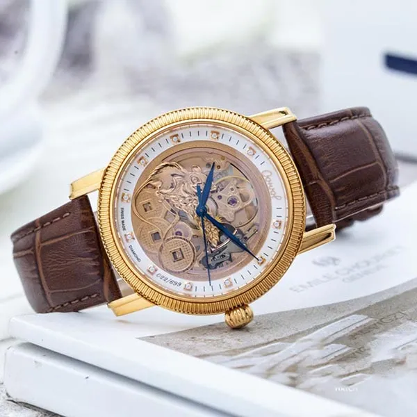 Đồng Hồ Nam Ogival 358.51AGR-GL Chuột Vàng Kim Tiền Dây Da - Đồng hồ - Vua Hàng Hiệu