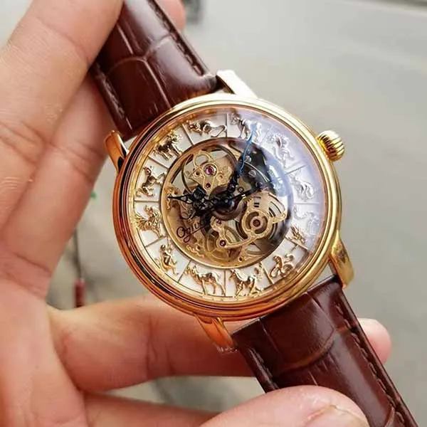 Đồng Hồ Nam Ogival OG358.612AGR-GL 12 Con Giáp Dây Da - Đồng hồ - Vua Hàng Hiệu
