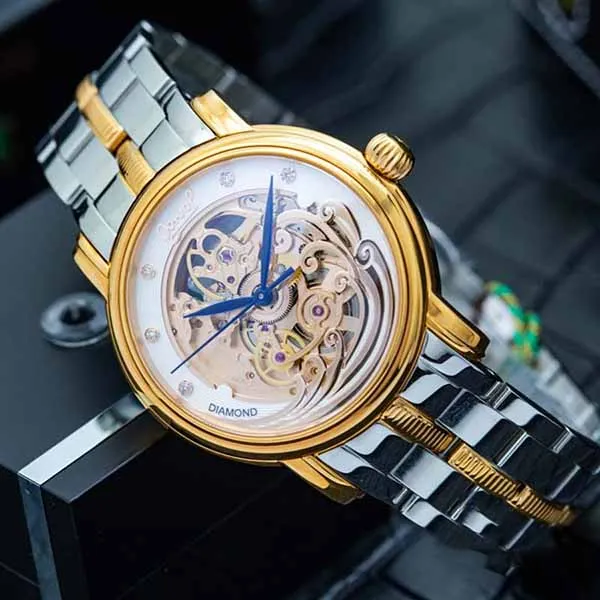 Đồng Hồ Nam Ogival OG358.63AGR-GL Sóng Trào Demi Vàng - Bạc