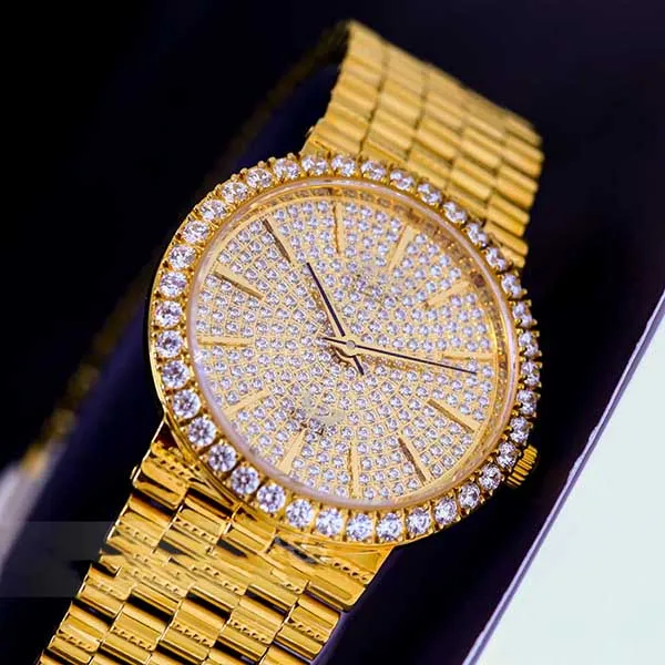 Đồng Hồ Nữ Ogival OG377DLK-V-COC Đính Đá Màu Vàng Gold