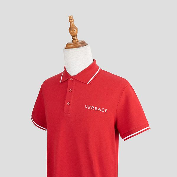 Áo Polo Versace T-shirts A83397S A231377 Red Màu Đỏ Size M - 4