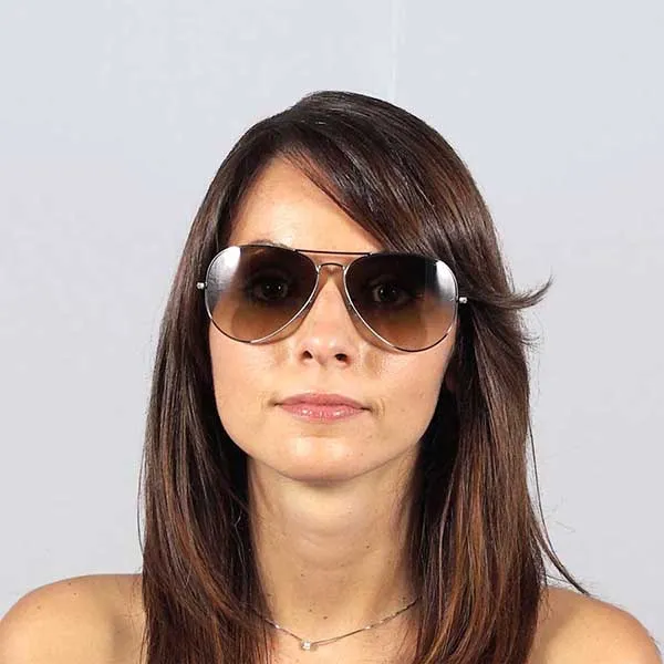 Kính Mát Rayban Aviator Large Metal Gun Metal Large Gradient RB3025 004 51 62-14 Màu Nâu