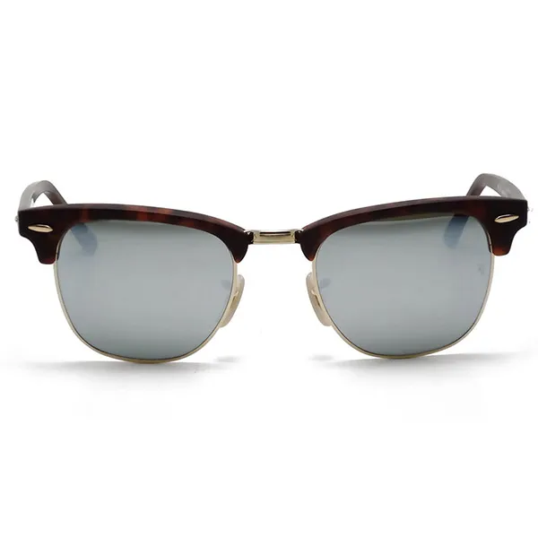 Kính Mát Rayban Clubmaster Tortoise Matte Flash Lenses RB3016 1145 30 51-21 Màu Xám - Kính mắt - Vua Hàng Hiệu