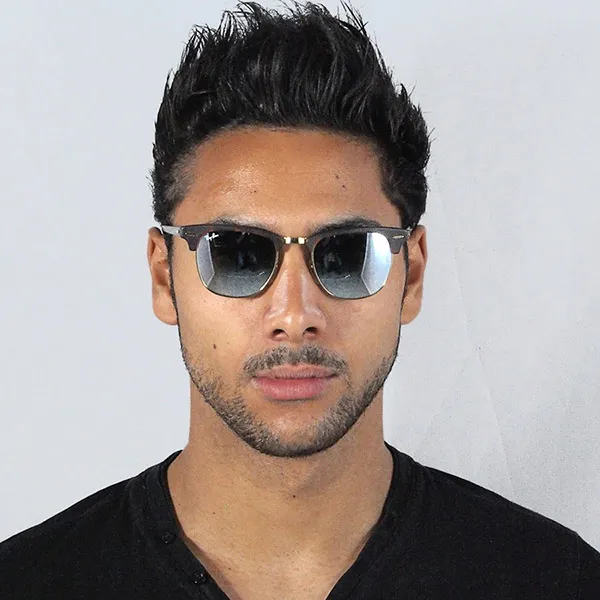 Kính Mát Rayban Clubmaster Tortoise Matte Flash Lenses RB3016 1145 30 51-21 Màu Xám - Kính mắt - Vua Hàng Hiệu