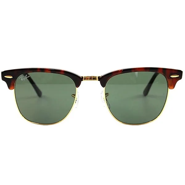Kính Mát Rayban Clubmaster Anteojos De Sol Arista Oro RB3016 W0366 51-21 Màu Xanh Green