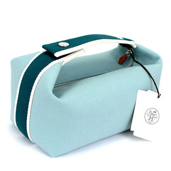 Túi Cầm Tay Nữ Hermès Bride A Brac Case Size PM Màu Xanh Nhạt - Túi xách - Vua Hàng Hiệu