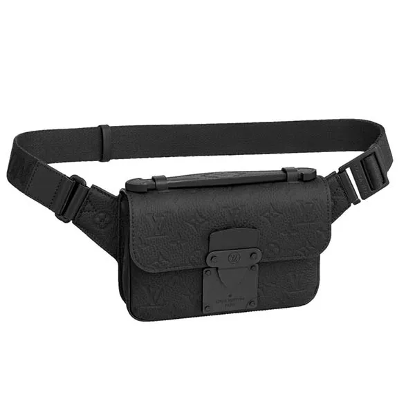Túi Đeo Hông Nam Louis Vuitton LV S Lock Sling Bag Black M58487 Màu Đen - Túi xách - Vua Hàng Hiệu