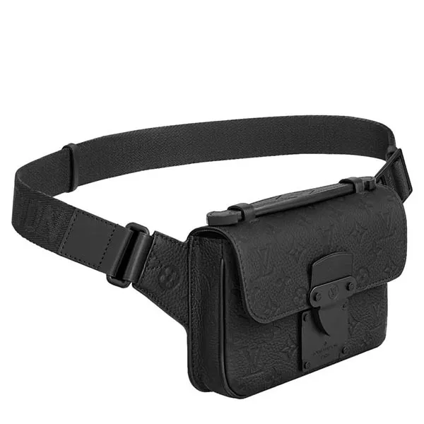 Túi Đeo Hông Nam Louis Vuitton LV S Lock Sling Bag Black M58487 Màu Đen - Túi xách - Vua Hàng Hiệu