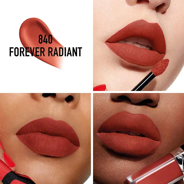 Son Kem Dior Rouge Forever Liquid 840 Forever Radiant Màu Đỏ Gạch (New)