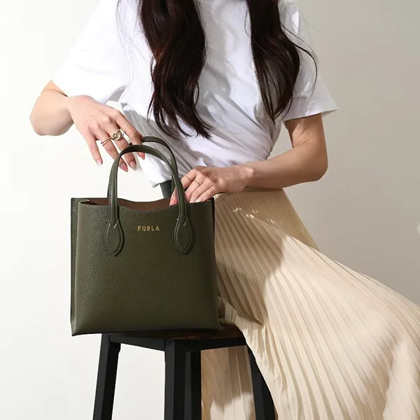Túi Tote Furla Bolso M Nero Era Màu Xanh Olive - Túi xách - Vua Hàng Hiệu