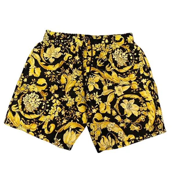 Quần Shorts Versace Jeans Couture 1006004 1A04112 Màu Đen Vàng Size S