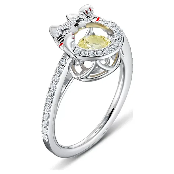 Nhẫn Swarovski Sparkling Dance Cat Ring Màu Bạc Size 52 - Trang sức - Vua Hàng Hiệu