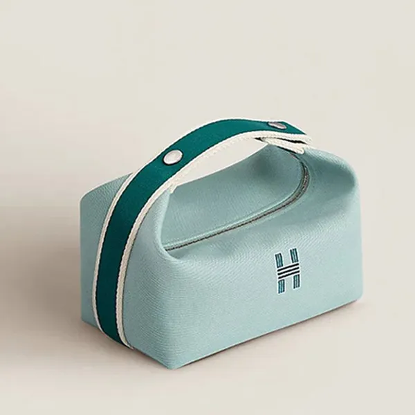 Túi Cầm Tay Nữ Hermès Bride A Brac Case Size PM Màu Xanh Nhạt - Túi xách - Vua Hàng Hiệu