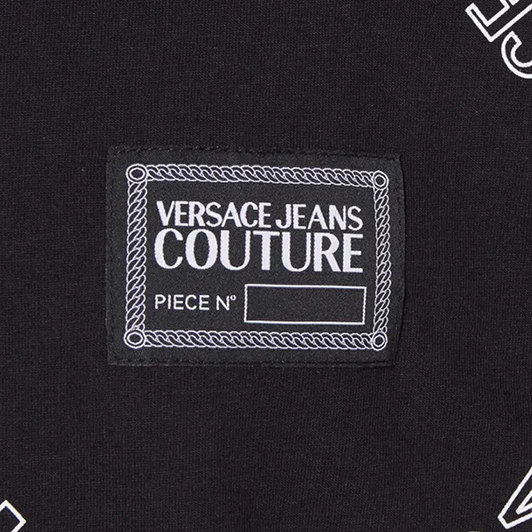 Áo Phông Versace Jeans Couture Etichetta T-Shirt 72GAH6R3 JS043 899 Màu Đen Size M - Thời trang - Vua Hàng Hiệu