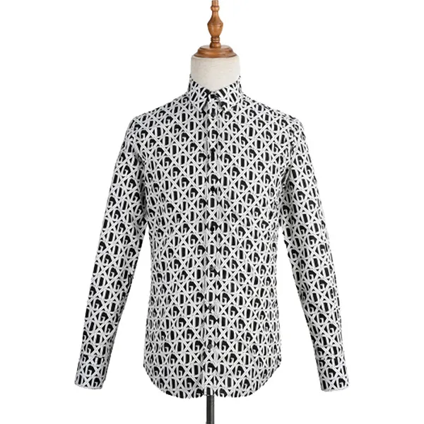 Áo Sơ Mi Nam Dolce & Gabbana D&G G5CY5T HS5FU Màu Đen Trắng - Thời trang - Vua Hàng Hiệu