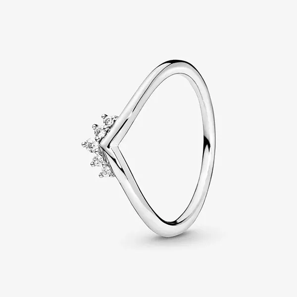 Nhẫn Nữ Pandora Tiara Wishbone Ring Màu Bạc - 1