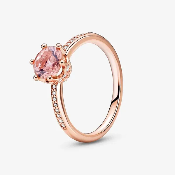 Nhẫn Pandora Pink Sparkling Crown Solitaire Ring Màu Vàng Hồng Size 52 - Trang sức - Vua Hàng Hiệu