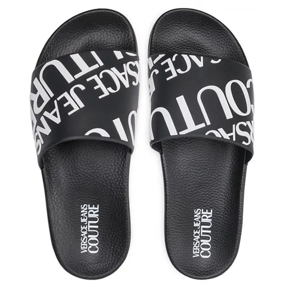 Dép Versace Jeans Couture 71YA3SQ1 71352 899 Màu Đen