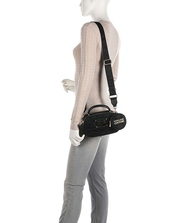 Túi Xách Versace Jeans Couture Crunchy Crossbody Bag Nylon Black Màu Đen - 5